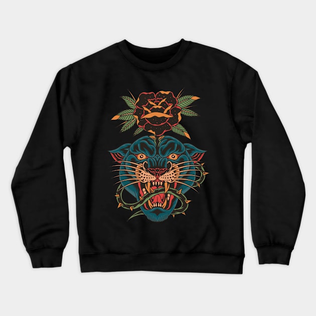 Fierce Flowering Crewneck Sweatshirt by TerpeneTom